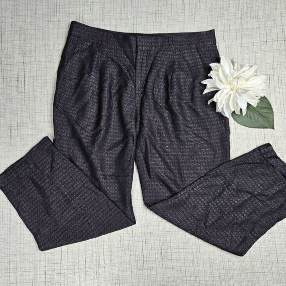5/$25 Banana Republic Avery Full Length Pants Diamond Pattern Shimmer Size 6.‎